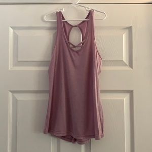 Cotton Cross Front Tie Back Athletic Tank